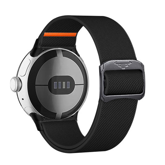 Watch Nylon Watchband Stretch Knitted Belt Cattle Head Buckle