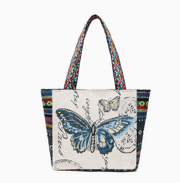 Ethnic Embroidery Handbag Literary Simplicity