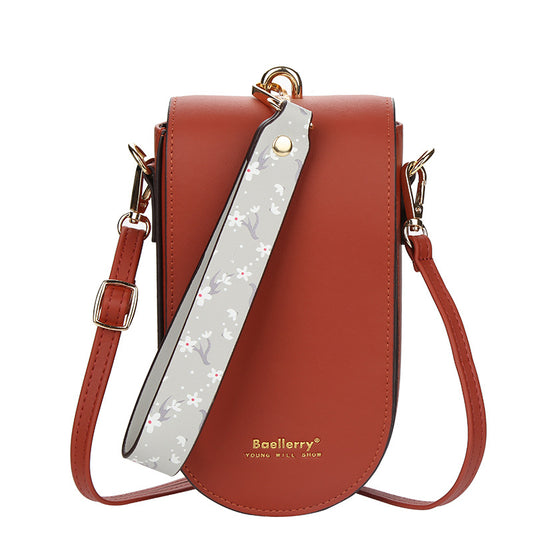 Women's Solid-color Crossbody Phone Bag