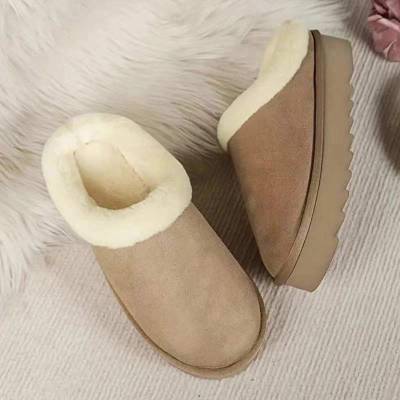 Women Winter New Round Head Leisure Slip-onPlus Size Cotton Shoes
