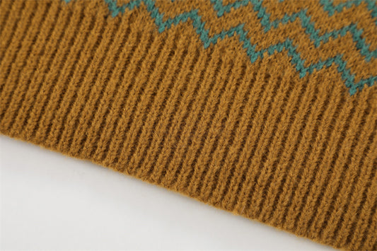 Herre ternet strikpullover