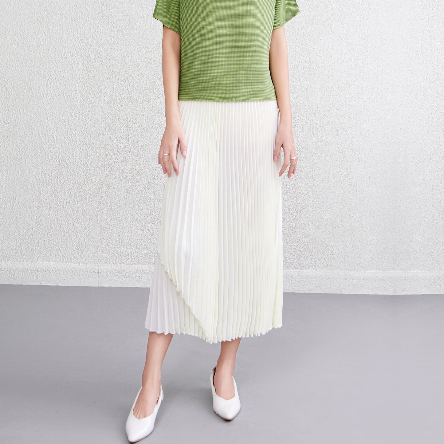 Women's Pleated Skirt High-end Drape