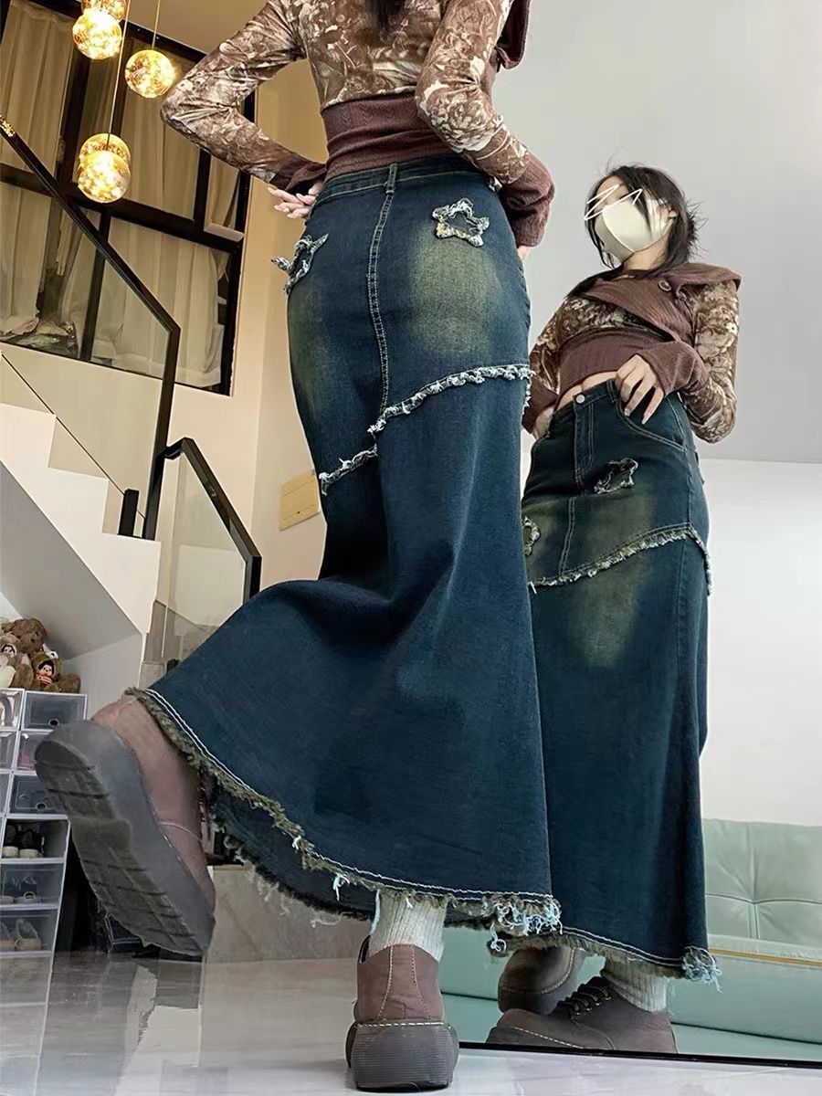 Women's Summer New Plus Size Cover Slim Mid-length A- Line Skirt