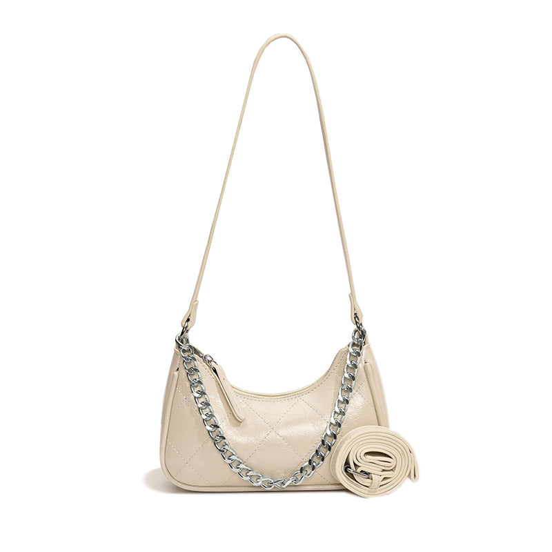 Diamond Embroidery Thread Silver Crossbody Popular Shoulder Underarm Bag