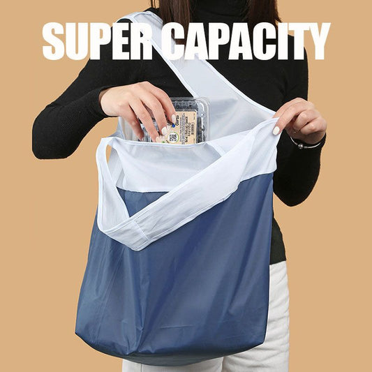 Recycled Waterproof Color Matching Portable Folding Shopping Bag