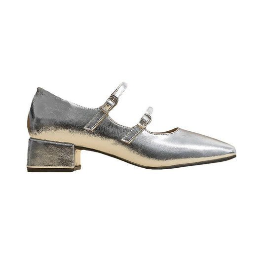 Real Soft Leather Rubber Women's Mary Jane Shoes