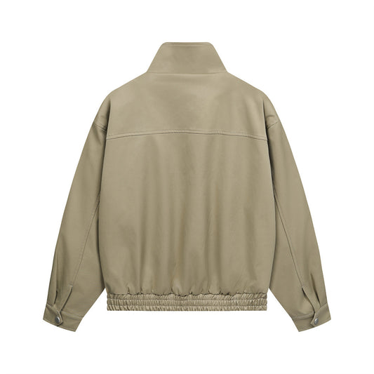 American-style Simple Embroidered Letter Workwear Jacket Fashion Brand Men