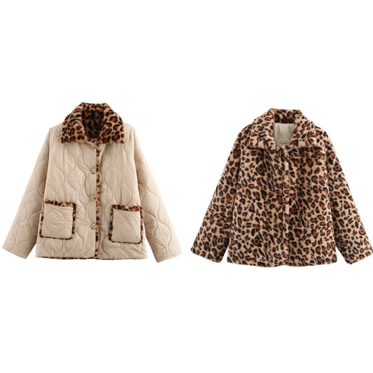 Fashion Double-sided Long Sleeve Cotton Coat Jacket