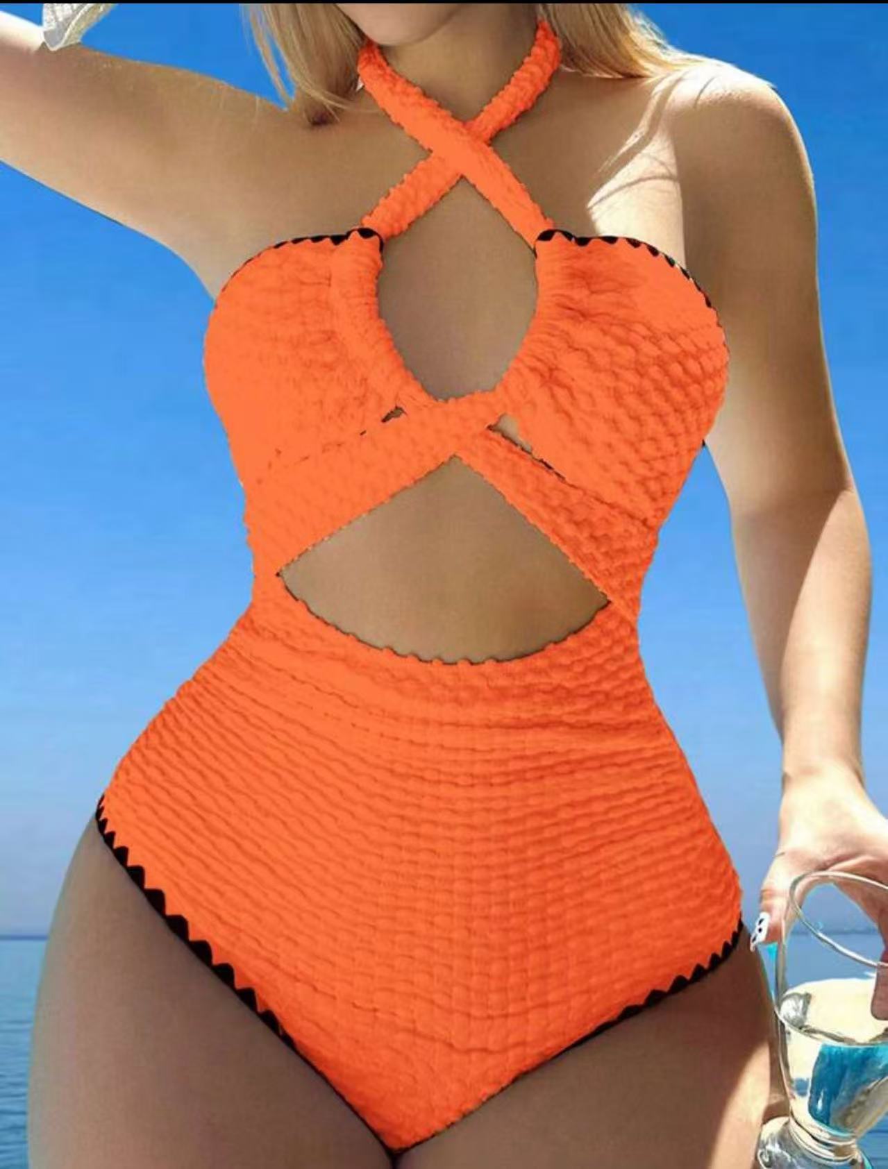 Sexy Backless One-Piece Swimsuit Women