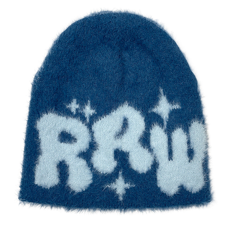 New Mink-like Knitted Jacquard Hat