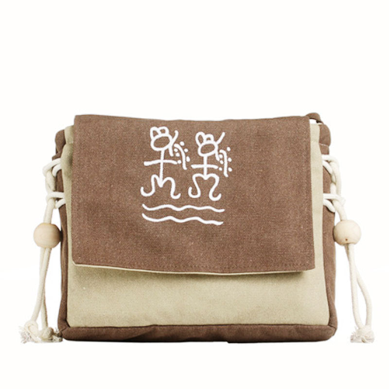 Printed Dongba Women's Shoulder Bag