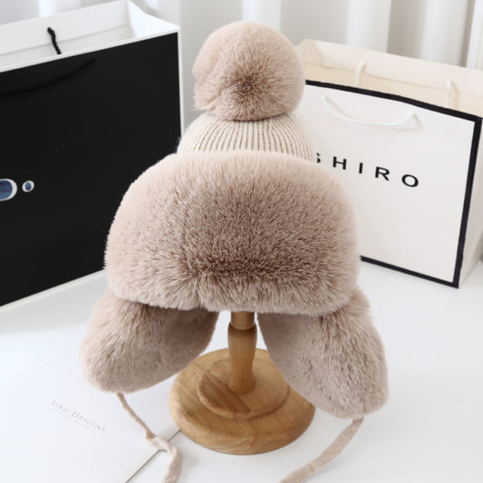Thickened Cold Proof Plush Hat Lady