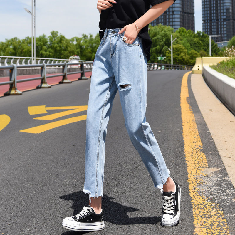 Straight Loose High Waist Small Wide Leg Pants Spring And Autumn