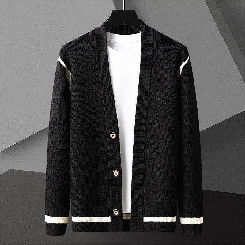 Autumn Cardigan Men's Long Sleeved Sweater Coat