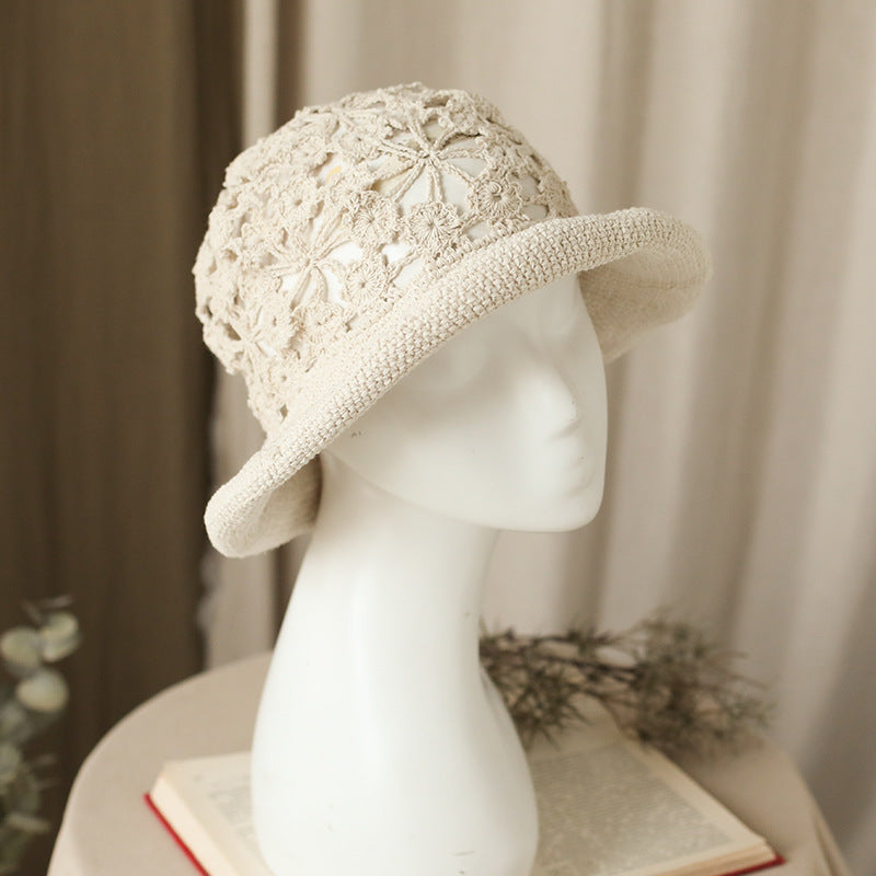 Summer Handmade Hollow Sunscreen Hat Literature And Art