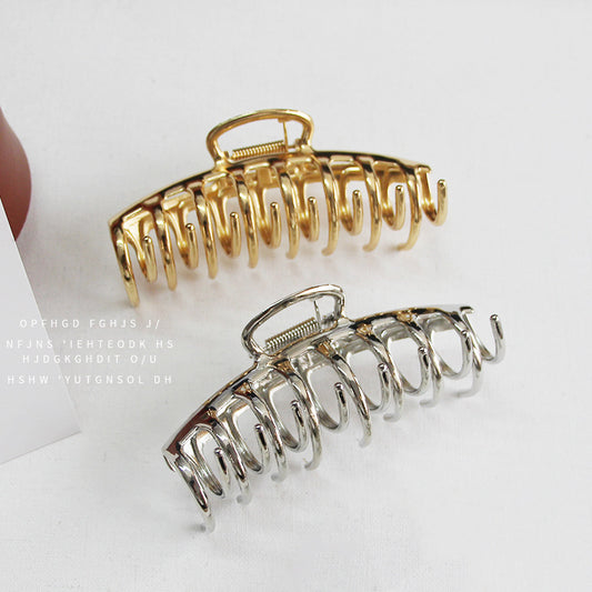 Simple Claw Large Shark Clip Metal Hair Headdress