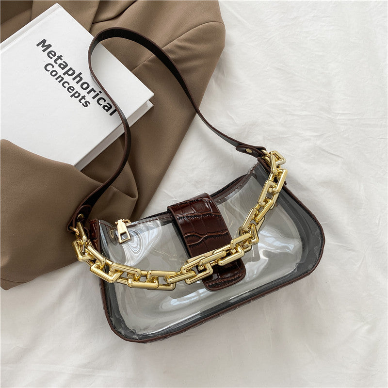 Korean Version Of Acrylic Chain Shoulder Armpit Bag