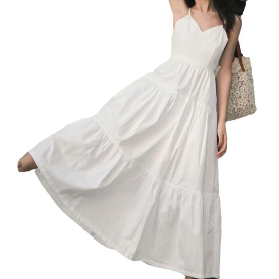Dress With A Cinched Waist For A Slimming Mid Length Design