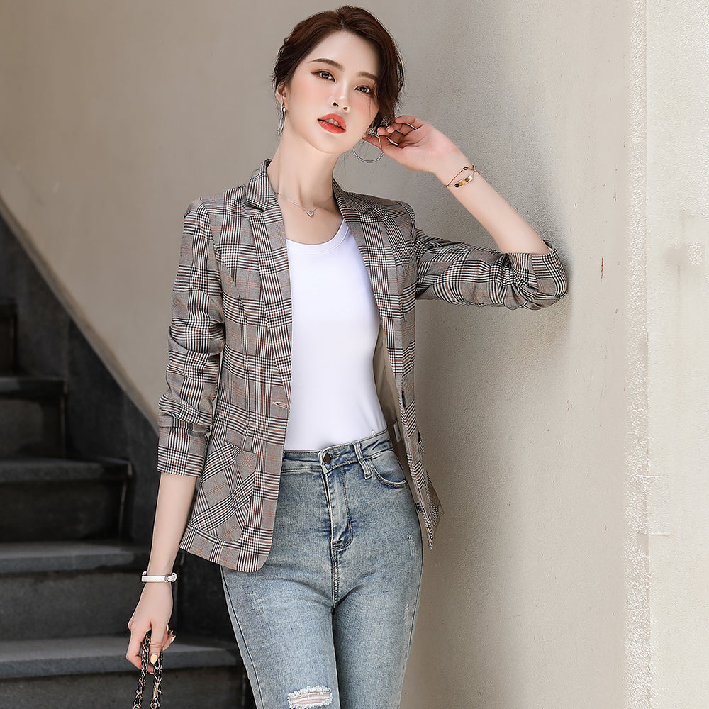 Krótka marynarka w stylu koreańskim, casualowy design