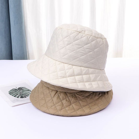 Autumn And Winter British Fashion Down Jacket Cotton Outdoor Minimalist Diamond Hat