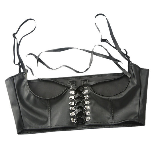 French Style European And American Fried Street Dark Girl Wrapped Chest Strap Waist Seal