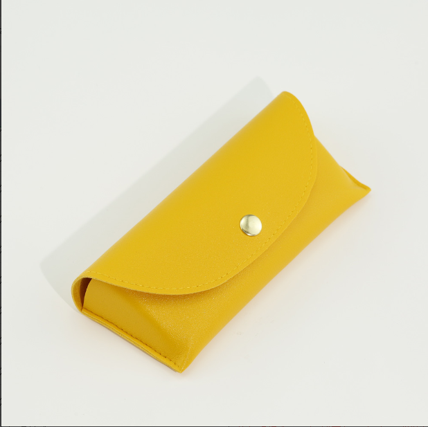 Soft-bag glasses case-PU leather-black-1 piece