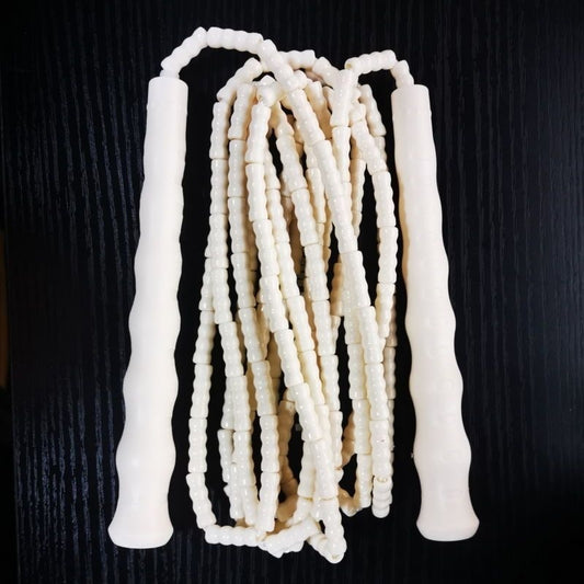 Bamboo Rope Soft Bead Adjustable Skipping Rope