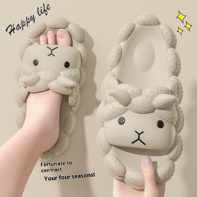 Cute Lamb Women's Summer Indoor Slippers