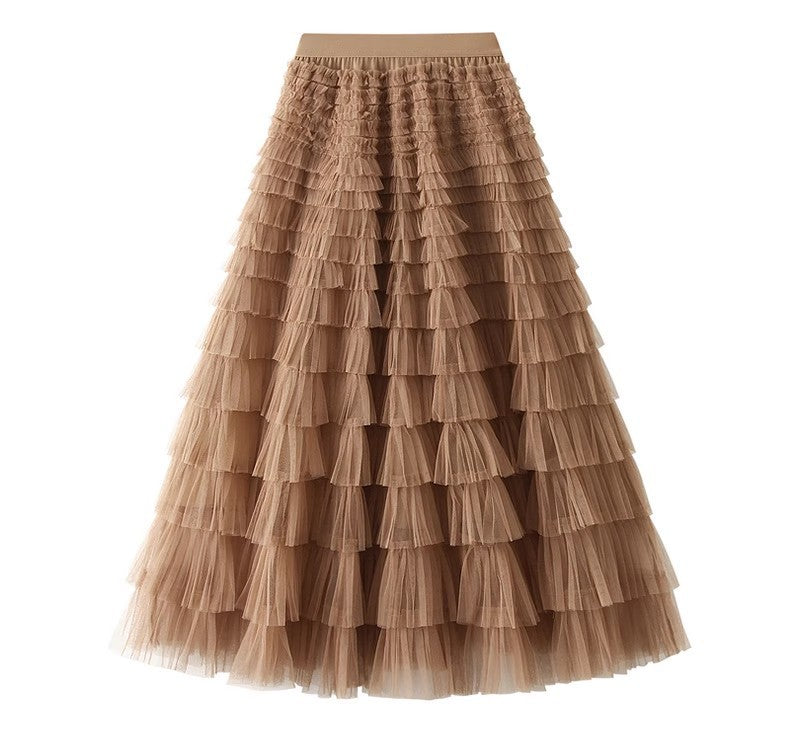 New Mesh Cake Skirt For Women Spring Style