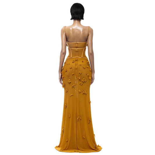 Strap Mesh Dress Sexy Waist-cinching And Slimming For Women