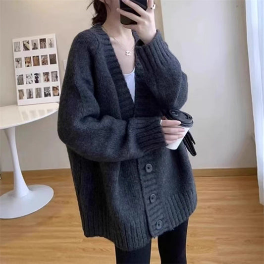 Mid-length Small Outerwear Sweater Coat