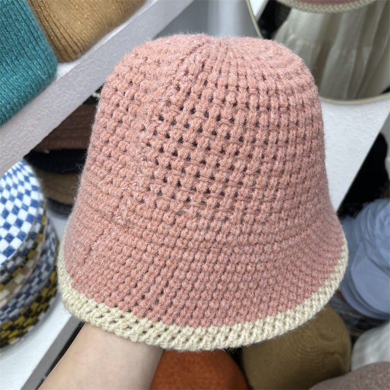 Women's Fashion Versatile Wool Knitting Fisherman's Hat