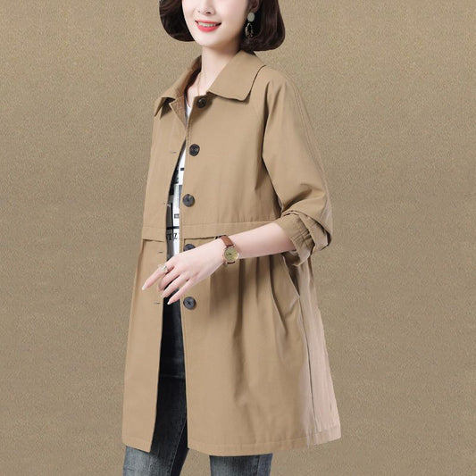 Waist Slimming Little Trench Coat Women