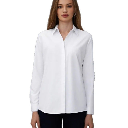 Foreign Trade Shirt Design Blouse Versatile Casual Long Sleeve