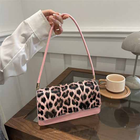Leopard Print Special-interest Shoulder Messenger Bag