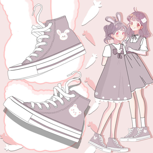 Girlfriends Canvas High Top Sneakers