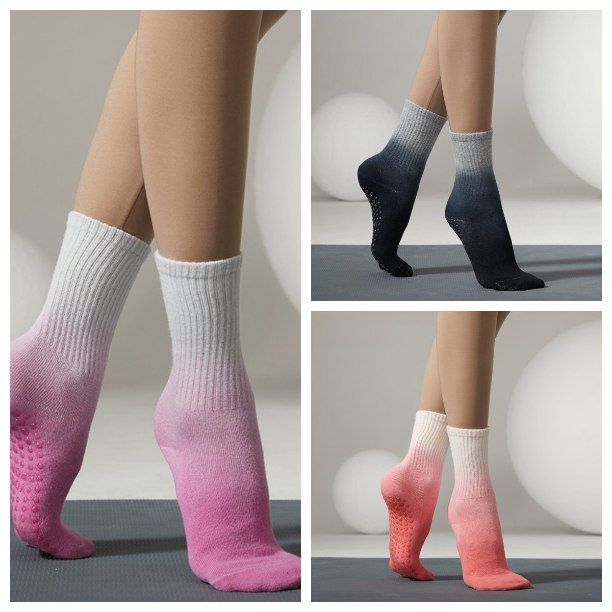 Women's Fashion Tie Dye Anti-Slip Mid Tube Socks