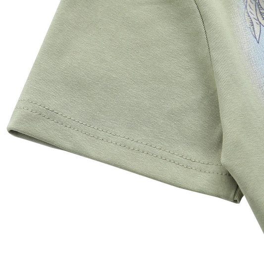 Korean Version Sweet Cool Slim Fit Short Sleeve