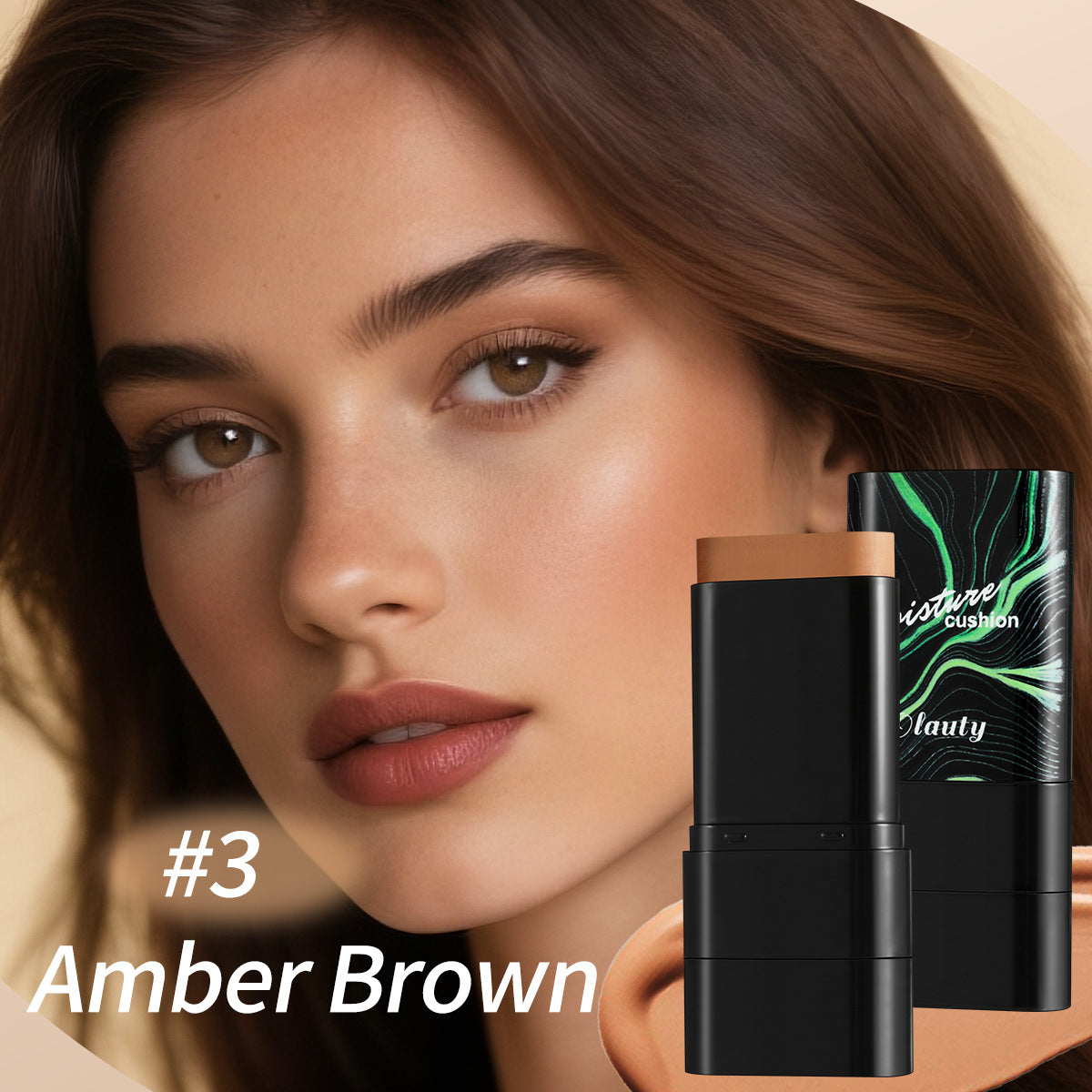 Concealer Waterproof Double-ended Makeup Brush 2-in-1 Stick Foundation