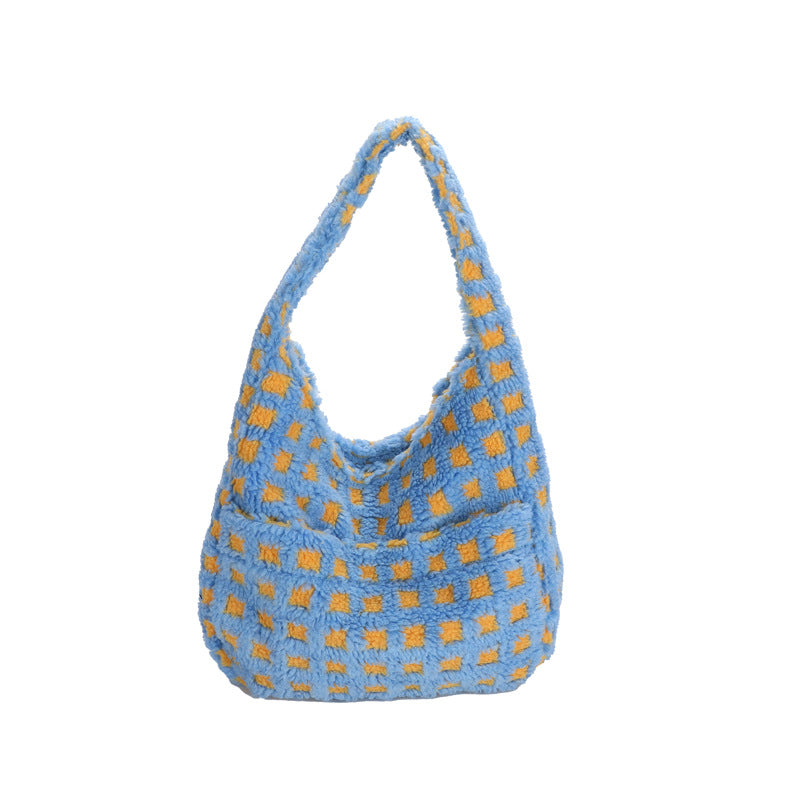Women's Fashion Commuting Large Capacity Plush Bag