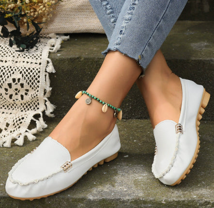 Doudou Shoes Women's New Flat Sole Shoes Beef Tendon Soft Bottom Lazy