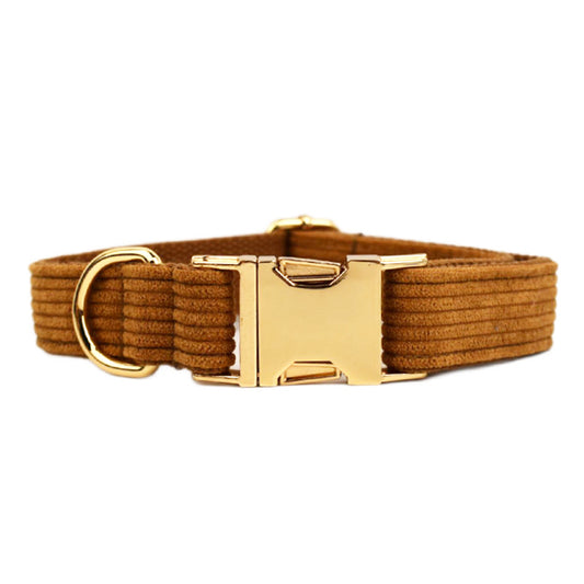 Caramel Corduroy Corduroy Pet Collar
