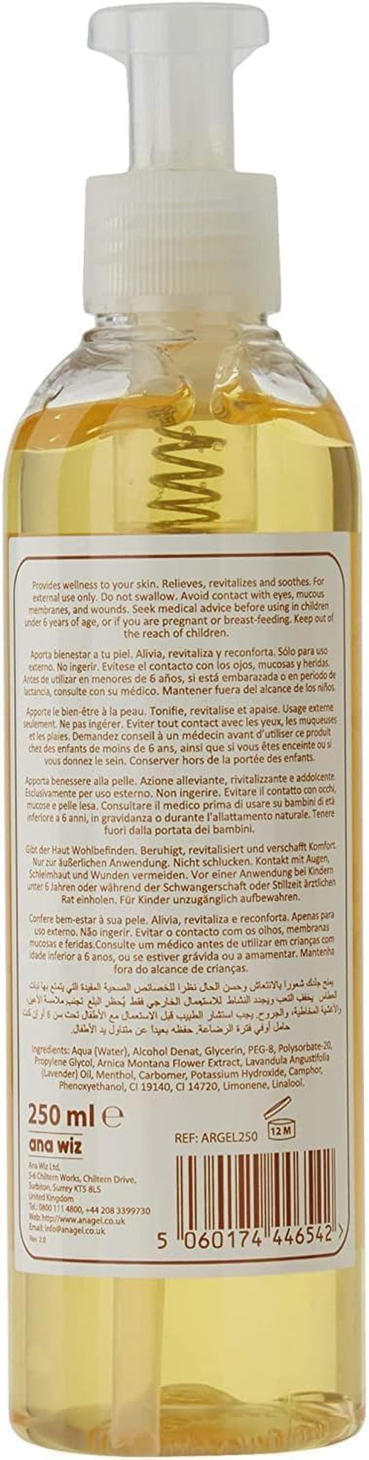 – Gel De Árnica Con Dispensador De Bomba 250 Ml