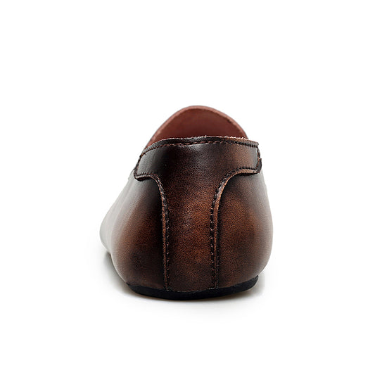 Leather Men's Loafers Low Top Leather Shoes Casual