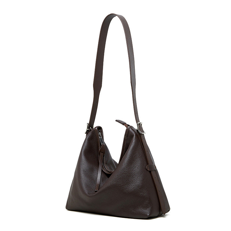 Women's Leather Underarm Shoulder Messenger Bag