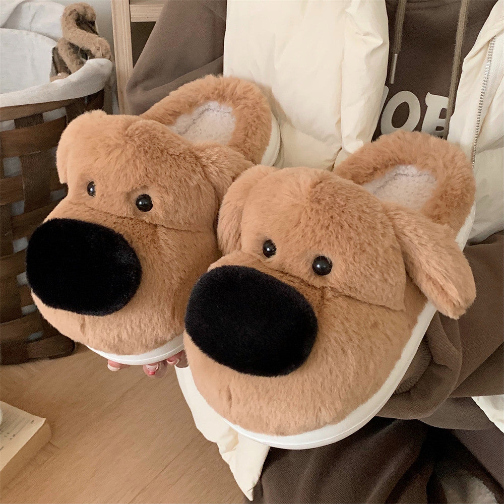 Cartoon West Highland Terrier Home Cotton Slippers