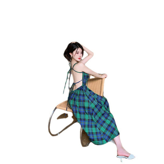 Purely Desired Strap Holiday Photography Mid Length Dress