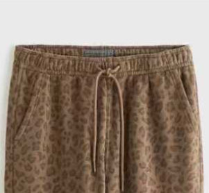 Leopard Print Personal Leisure Trousers Loose