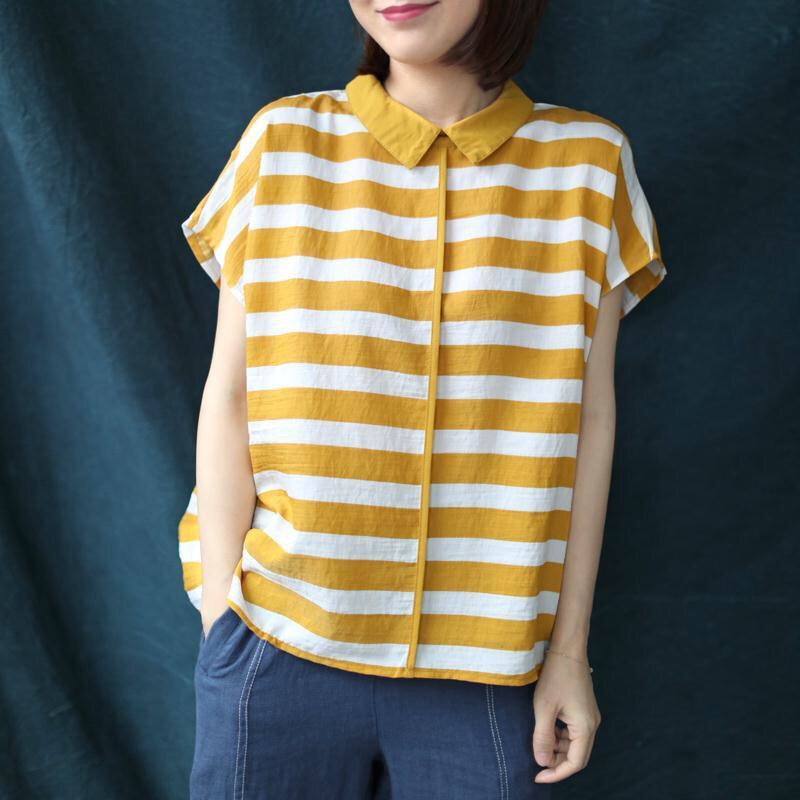 Literary Leisure Loose And Slim Plus Size Lapel Top
