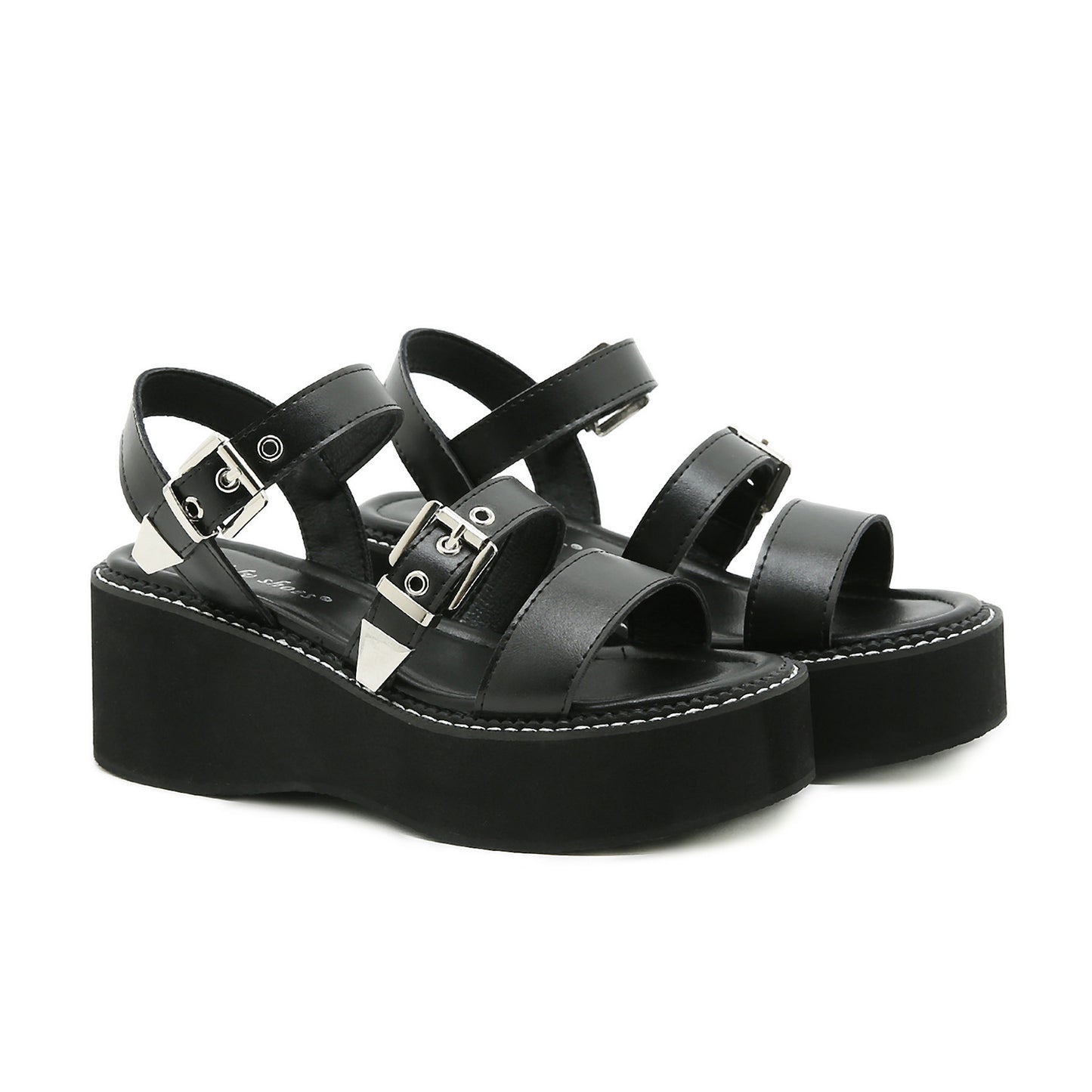 Women's Flat Platform Shoes High Heel Sandals